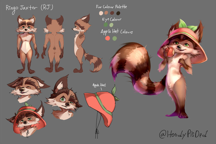 AU RJ (ref sheet w/ full body illust)