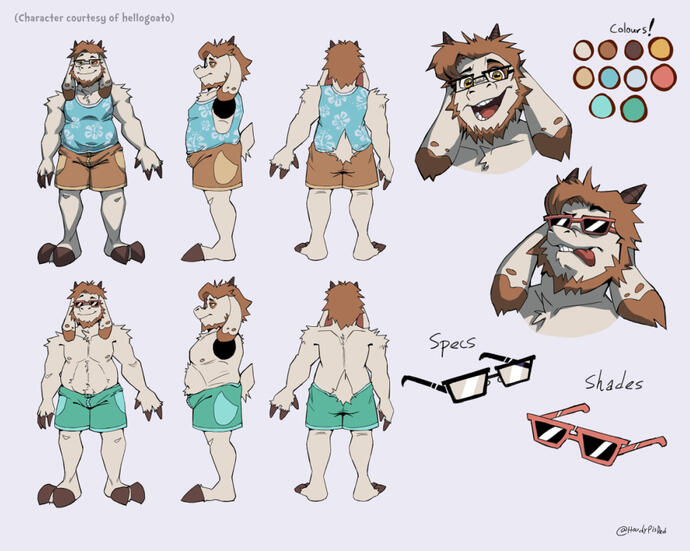 AU RJ (ref sheet w/ full body illust)